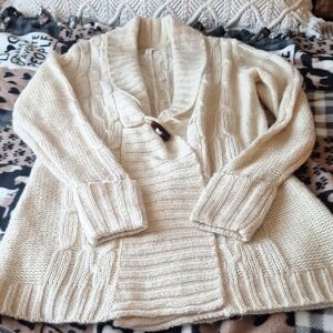 Sonoma Lifestyle Cozy Cream Cable Knit Sweater Size M